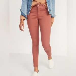 Old Navy Coral “Color Pop” Rockstar Super Skinny Jean